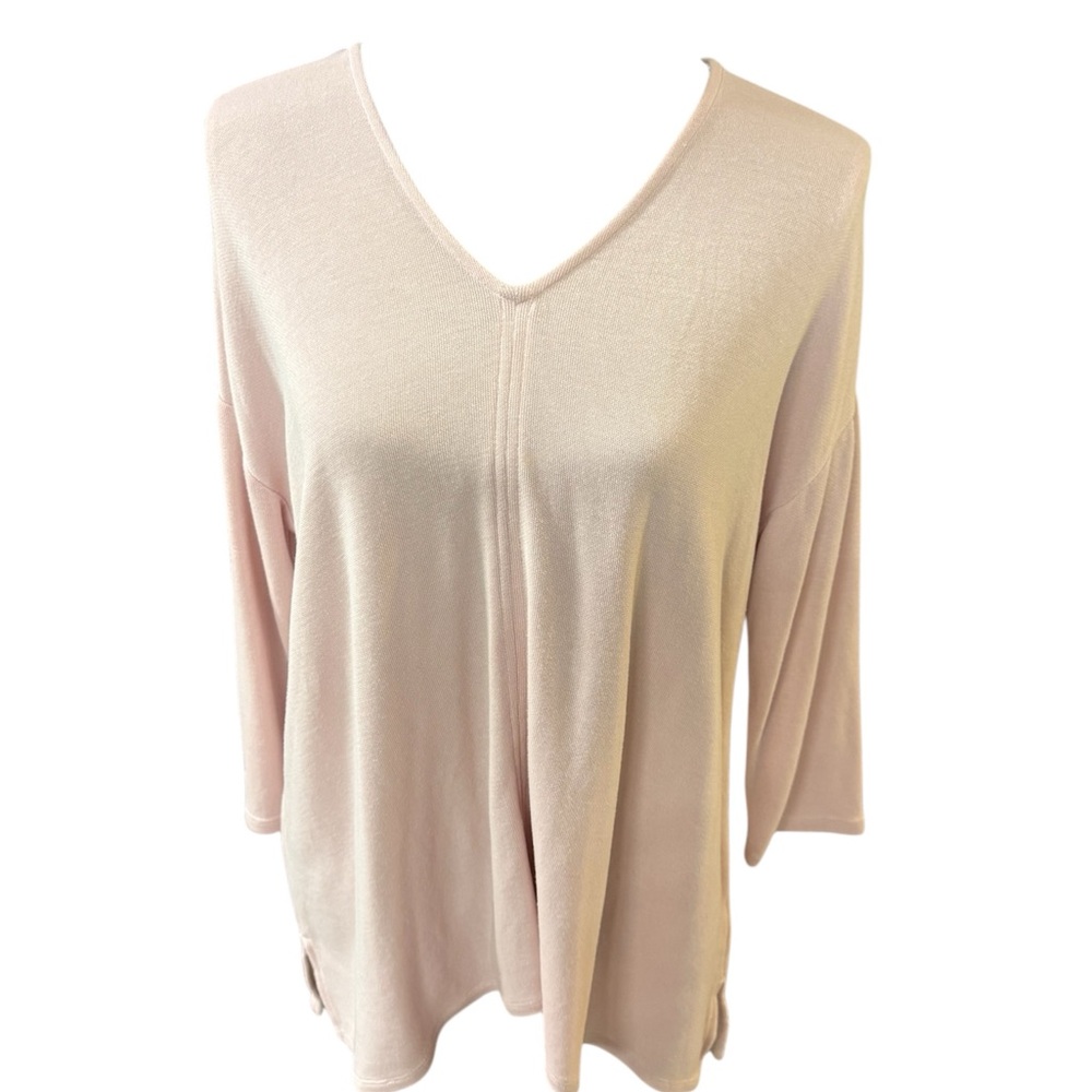 Pink Pure Jill Sand washed -V-Neck Sweater